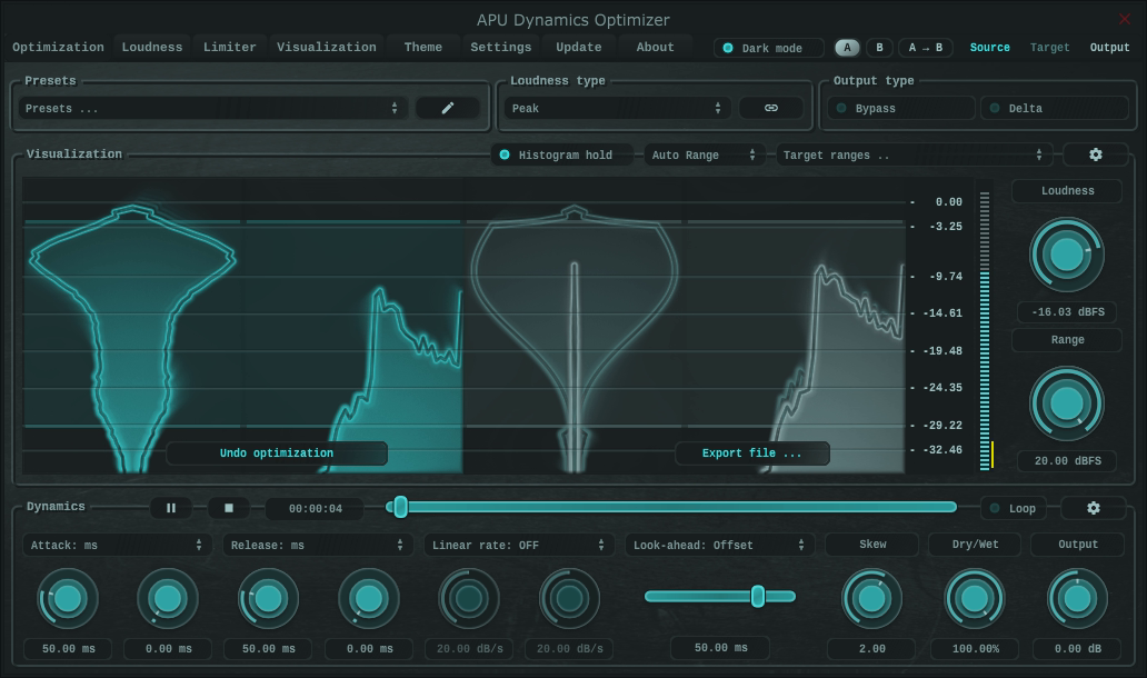 Integrated LUFS