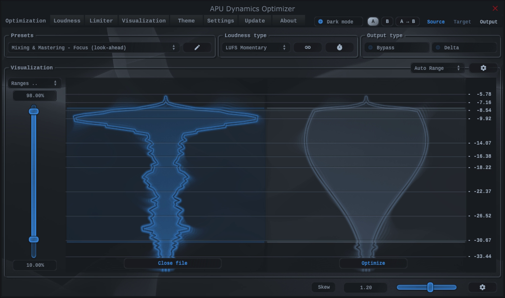 open audio file