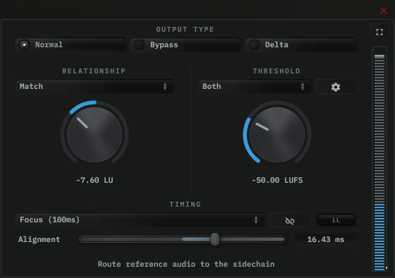 Loudness Sync compact editor